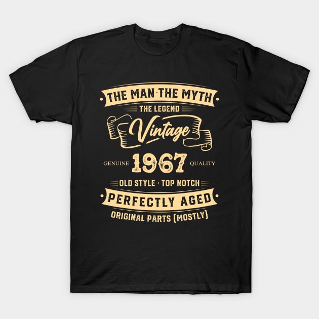 The Legend Vintage 1967 Perfectly Aged T-Shirt by Hsieh Claretta Art